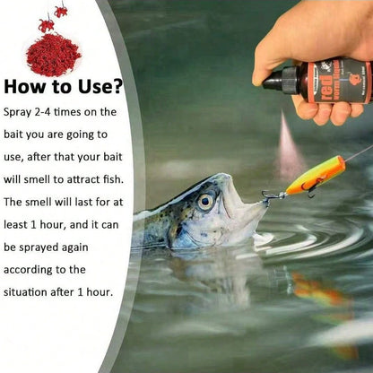 🎣 Concentrated Fish Attractant Liquid – 🐟Fast-Acting Red Worm Formula
